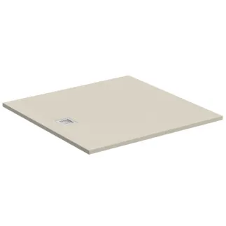 IDEAL STANDARD ULTRA FLAT S - Obdélníková sprchová vanička 1200x1200x30 mm z pískovce, bez výsuvného odpadu - antibakteriální, protiskluzový povrch, bezbariérová, v souladu s DIN 18040, lze řezat na míru, opravitelná, výška 30 mm #K8318FT - pískovec