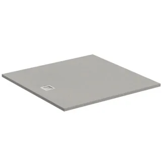 IDEAL STANDARD ULTRA FLAT S - Obdélníková sprchová vanička 1200x1200x30 mm v křemenné šedé barvě, bez výsuvného odpadu - Antibakteriální, Protiskluzový povrch, Bezbariérová, podle DIN 18040, Lze řezat na míru, Opravitelná, výška 30 mm #K8318FS - Křemenná šedá