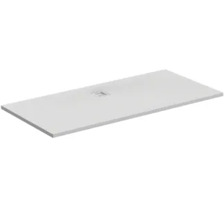 IDEAL STANDARD ULTRA FLAT S - Obdélníková sprchová vanička 1700x700x30 mm v kararské bílé barvě, bez výsuvného odpadu - Antibakteriální, Protiskluzový povrch, Bezbariérová, podle DIN 18040, Lze řezat na míru, Opravitelná, výška 30 mm #K8281FR - kararská bílá