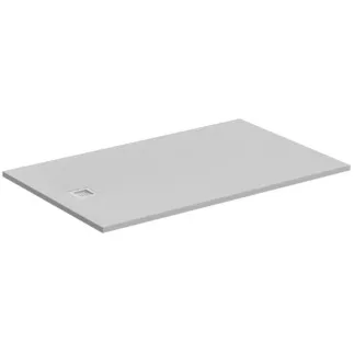 IDEAL STANDARD ULTRA FLAT S - obdélníková sprchová vanička 1600x1000x30 mm v bílé barvě carrara, bez výsuvného odpadu - antibakteriální, protiskluzový povrch, bezbariérová, v souladu s DIN 18040, možnost řezání na míru, opravitelná, výška 30 mm #K8319FR - bílá carrara
