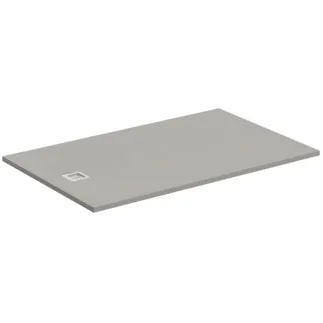 IDEAL STANDARD ULTRA FLAT S - Obdélníková sprchová vanička 1600x1000x30 mm v křemenné šedé barvě, bez výsuvného odpadu - Antibakteriální, Protiskluzový povrch, Bezbariérová, podle DIN 18040, Lze řezat na míru, Opravitelná, výška 30 mm #K8319FS - Křemenná šedá