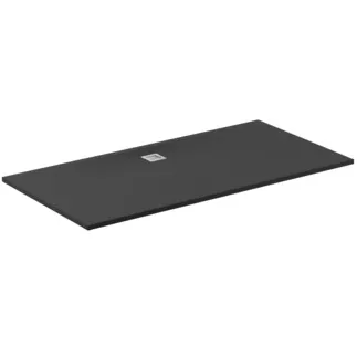 IDEAL STANDARD ULTRA FLAT S - obdélníková sprchová vanička 2000x1000x30 mm v černé barvě, bez výsuvného odpadu - antibakteriální, protiskluzový povrch, bezbariérová, v souladu s DIN 18040, možnost řezání na míru, opravitelná, výška 30 mm #K8327FV - břidlice