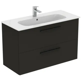 IDEAL STANDARD I.LIFE A - toaletní stolek 1040x460x645 mm v karbonově šedé matné barvě, 2 zásuvky - SoftClosing, Předmontováno, Dřevo z udržitelných zdrojů #K8746NV - Karbonově šedá barva
