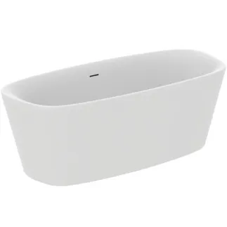 IDEAL STANDARD DEA - Volně stojící vana 1700x755x610 mm v bílém saténovém provedení, bez otvoru pro baterii, s přepadem, s výsuvným odpadem - Odolná proti detergentům, odolná proti světlu #K8720V1 - Hedvábně bílá