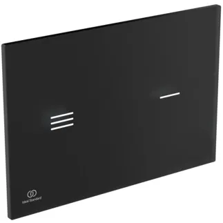 IDEAL STANDARD SYMFO - Elektronická splachovací deska 220x4x150 mm, elektronická v černé barvě - Provoz ze sítě #R0129RX - černá