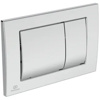 IDEAL STANDARD SEPTA PRO - Mechanická splachovací deska 243x17x163 mm, mechanická z nerezové oceli #R0127MY - kartáčovaná ocel