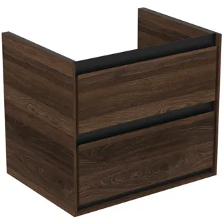 IDEAL STANDARD C.AIR - toaletní stolek 600x440x517 mm v dekoru ořech, 2 zásuvky - SoftClosing, předmontovaný #R0473NE - ořech