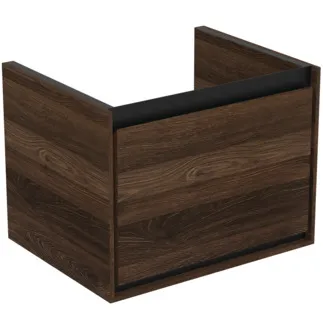 IDEAL STANDARD C.AIR - toaletní stolek 530x409x400 mm v dekoru ořech, 1 zásuvka - SoftClosing, předmontovaný #R0472NE - ořech