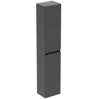 IDEAL STANDARD EUROVIT+ - Skříň 300x236x1500 mm v šedé barvě, 2 dveře - bez úchytek, SoftClosing, předmontovaná, dřevo z udržitelných zdrojů #R0268TI