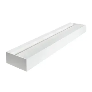 IDEAL STANDARD SILHOUETTE - Vanová skříňka 2400x470x200 mm v bílé lesklé barvě, bez přepadu, s výsuvným odpadem - antibakteriální #S062701 - Bílá (Alpine)
