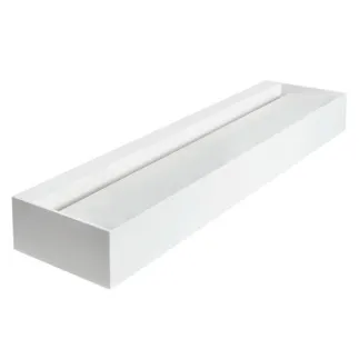 IDEAL STANDARD SILHOUETTE - Toaletní stolek 1800x470x200 mm, bílý lesklý, bez přepadu, s výsuvným odpadem - antibakteriální #S062601 - bílá (Alpine)