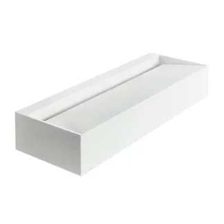 IDEAL STANDARD SILHOUETTE - Umyvadlo 1200x470x200 mm v bílé lesklé barvě, bez přepadu, s výsuvným odpadem - antibakteriální #S062501 - bílá (Alpine)