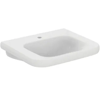 IDEAL STANDARD CONTOUR 21 - Umyvadlo 650x555x175 mm v bílém lesku, 1 otvor pro baterii, bez přepadu #S253301 - Bílá (Alpine)