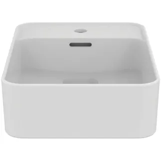 IDEAL STANDARD STRADA II - Mísa 500x350x170 mm v bílé barvě, 1 otvor pro baterii, s přepadem - Prostorově úsporné umyvadlo, IdealPlus #T2964MA - Bílá (Alpine) s Ideal Plus, obrázek 2