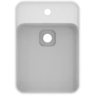 IDEAL STANDARD STRADA II - Mísa 500x350x170 mm v bílé barvě, 1 otvor pro baterii, s přepadem - Prostorově úsporné umyvadlo, IdealPlus #T2964MA - Bílá (Alpine) s Ideal Plus, obrázek 4