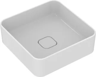 IDEAL STANDARD STRADA II - mísa 400x400x180 mm, bílá lesklá, bez otvoru pro baterii, bez přepadu #T296201 - Bílá (Alpine)