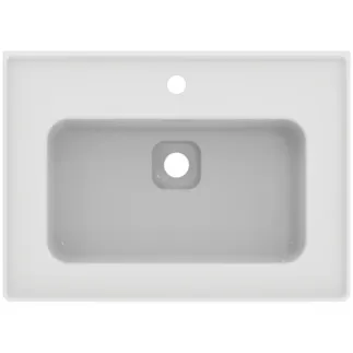 IDEAL STANDARD STRADA II - Nábytkové umyvadlo 640x460x180 mm v bílém lesku, 1 otvor pro baterii, s přepadem #T299101 - Bílá (Alpine), obrázek 4