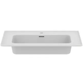 IDEAL STANDARD STRADA II - Nábytkové umyvadlo 840x460x180 mm v bílé barvě, 1 otvor pro baterii, s přepadem - IdealPlus #T3003MA - Bílá (Alpine) s Ideal Plus, obrázek 2