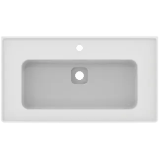 IDEAL STANDARD STRADA II - Nábytkové umyvadlo 840x460x180 mm v bílé barvě, 1 otvor pro baterii, s přepadem - IdealPlus #T3003MA - Bílá (Alpine) s Ideal Plus, obrázek 4