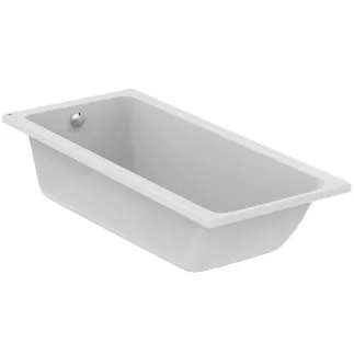 IDEAL STANDARD CONNECT AIR - Vana ve tvaru těla 1800x800x465 mm v bílé lesklé barvě, bez otvoru pro baterii, s přepadem, bez výsuvného odpadu - Odolná proti detergentům, odolná proti světlu #T362201 - Bílá (Alpine)