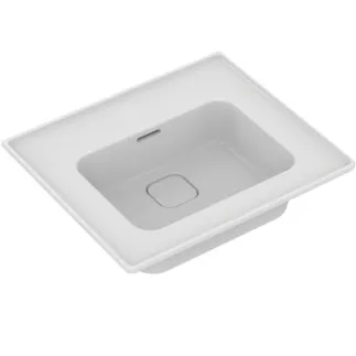 IDEAL STANDARD STRADA II - Nábytkové umyvadlo 540x460x180 mm v bílé barvě, bez otvoru pro baterii, s přepadem - IdealPlus #T3632MA - Bílá (Alpine) s Ideal Plus