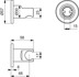 Obrázek IDEAL STANDARD Nástěnný držák Idelarain kulatá rozeta pro ruční sprchu BC806AA chrom
