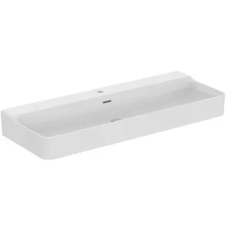 IDEAL STANDARD CONCA - Umyvadlo 1200x450x165 mm v bílé barvě, 1 otvor pro baterii, s přepadem - IdealPlus #T3694MA - White (Alpine) s Ideal Plus