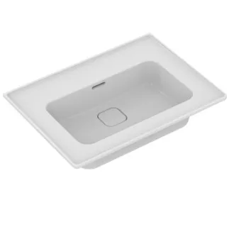 IDEAL STANDARD STRADA II - Nábytkové umyvadlo 640x460x180 mm v bílé barvě, bez otvoru pro baterii, s přepadem - IdealPlus #T3633MA - Bílá (Alpine) s Ideal Plus