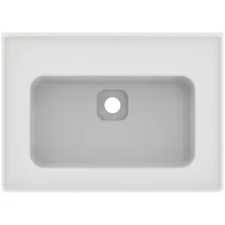 IDEAL STANDARD STRADA II - Nábytkové umyvadlo 640x460x180 mm v bílé barvě, bez otvoru pro baterii, s přepadem - IdealPlus #T3633MA - Bílá (Alpine) s Ideal Plus, obrázek 4