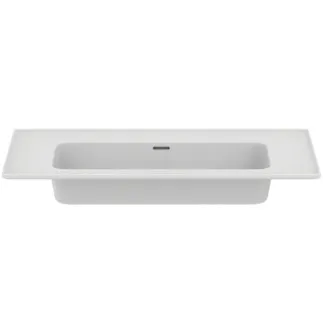 IDEAL STANDARD STRADA II - Nábytkové umyvadlo 1040x460x180 mm v bílé barvě, bez otvoru pro baterii, s přepadem - IdealPlus #T3635MA - Bílá (Alpine) s Ideal Plus, obrázek 2
