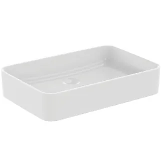 IDEAL STANDARD CONCA - Mísa 600x400x110 mm v bílé hedvábně matné barvě, bez otvoru pro baterii, bez přepadu #T3698V1 - Hedvábně bílá