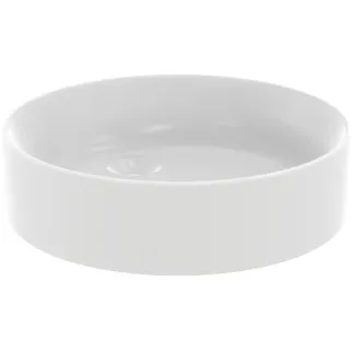 IDEAL STANDARD CONCA - Mísa 450x450x110 mm v bílé hedvábně matné barvě, bez otvoru pro baterii, bez přepadu #T3696V1 - Hedvábně bílá
