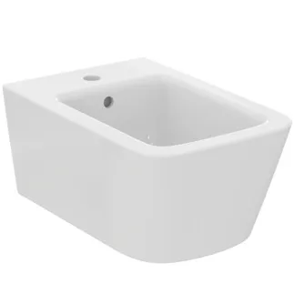 IDEAL STANDARD BLEND CUBE - nástěnný bidet 360x540x250 mm, bílý lesklý, 1 otvor pro baterii, s přepadem #T368701 - Bílá (Alpine)