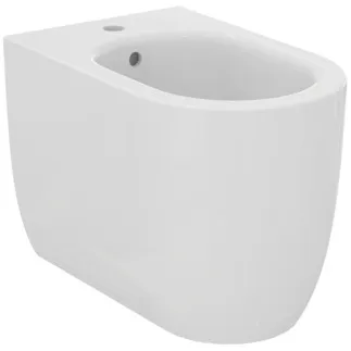 IDEAL STANDARD BLEND CURVE - Volně stojící bidet 355x560x400 mm v bílém lesku, 1 otvor pro baterii, s přepadem #T375301 - Bílá (Alpine)