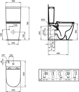 IDEAL STANDARD I.LIFE S - splachovací nádržka na WC 365x150x390 mm, mechanická v bílé lesklé barvě - 6/3l technologie dvojitého splachování #T473401 - Bílá (Alpine), obrázek 8