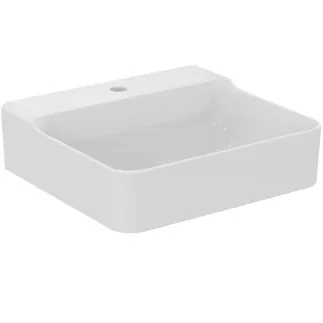 IDEAL STANDARD CONCA - Umyvadlo 500x450x145 mm v bílé barvě, 1 otvor pro baterii, bez přepadu - IdealPlus #T3785MA - White (Alpine) s Ideal Plus