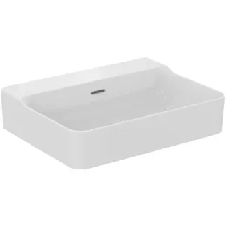 IDEAL STANDARD CONCA - Umyvadlo 600x450x165 mm v bílé barvě, bez otvoru pro baterii, s přepadem - IdealPlus #T3822MA - White (Alpine) s Ideal Plus