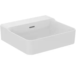 IDEAL STANDARD CONCA - Umyvadlo 500x450x165 mm v bílém lesku, bez otvoru pro baterii, s přepadem #T381401 - Bílá (Alpine)