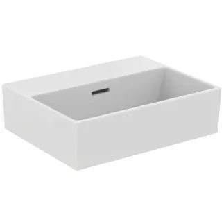 IDEAL STANDARD EXTRA - Umyvadlo s ručním oplachováním 450x350x150 mm v bílé barvě, bez otvoru pro baterii, s přepadem - Prostorově úsporné umyvadlo, IdealPlus #T3918MA - Bílá (Alpine) s Ideal Plus