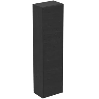 IDEAL STANDARD CONCA - Skříňka 370x250x1400 mm, dubová dýha, 1 dvířka - bez úchytek, otevírání push-to-open, předem smontovaná, dřevo z udržitelných zdrojů, pravá dřevěná dýha #T3956Y4 - dub flambovaný