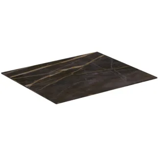 IDEAL STANDARD CONCA - Umyvadlová deska 600x505x6 mm z mramoru noir desir #T3969DG - Marmor Noir Desir