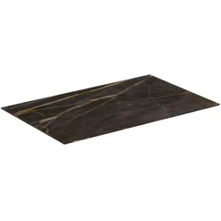 IDEAL STANDARD CONCA - Umyvadlová deska 800x505x6 mm z mramoru noir desir #T3970DG - Marmor Noir Desir