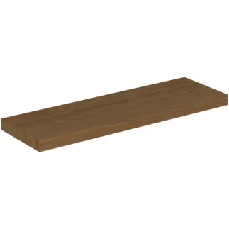 IDEAL STANDARD CONCA - Konzola 1600x505x80 mm v dekoru tmavý ořech - Předmontováno, dřevo z udržitelných zdrojů, dýha z pravého dřeva #T3953Y5 - tmavý ořech