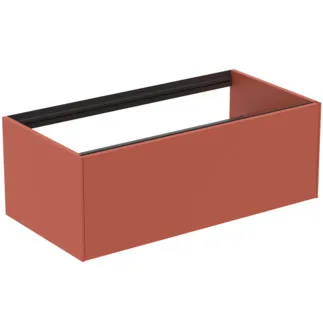 IDEAL STANDARD CONCA - Toaletní stolek 1000x505x360 mm v matném laku Sunset, 1 zásuvka - bez úchytky, plný výsuv, otevírání push-to-open, SoftClosing, předem smontovaný, dřevo z udržitelných zdrojů #T3988Y3 - Sunset matt