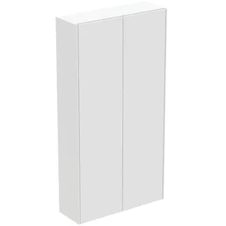 IDEAL STANDARD CONCA - Skříňka 720x250x1400 mm v bílém matném laku, 2 dveře - bez úchytek, otevírání push-to-open, předem smontovaná, dřevo z udržitelných zdrojů #T4107Y1 - bílá matná