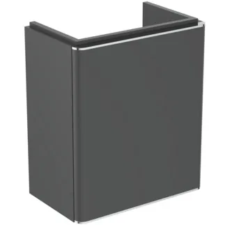 IDEAL STANDARD ADAPTO / STRADA II - Vanity unit 427x260x490 mm v antracitově matném laku, 1 dvířka - Push-to-open, SoftClosing, Space-saving, Pre-assembled, Sustainably sourced wood #T4304Y2 - Anthracite matt