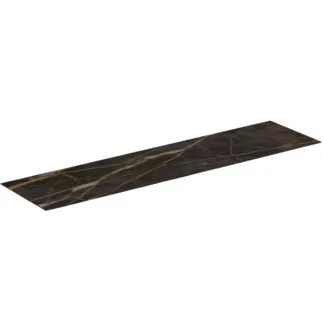 IDEAL STANDARD CONCA - Umyvadlová deska 1987x505x6 mm z mramoru noir desir #T4204DG - Marmor Noir Desir