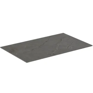 IDEAL STANDARD CONCA - Umyvadlová deska 600x373x6 mm v dekoru kamene #T4344DI - Pietra grey