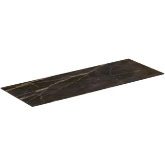 IDEAL STANDARD CONCA - Umyvadlová deska 1000x373x6 mm z mramoru noir desir #T4346DG - Marmor Noir Desir