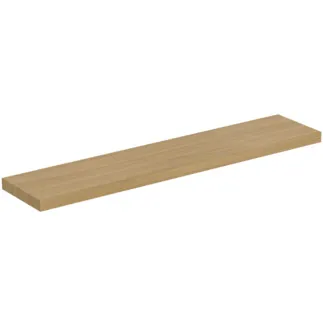 IDEAL STANDARD CONCA - Konzola 2400x505x80 mm ve světlé dubové dýze - Předmontováno, dřevo z udržitelných zdrojů, pravá dřevěná dýha #T4342Y6 - světlý dub